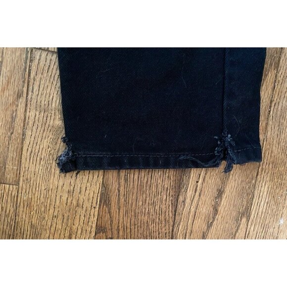 Levis 505 Jeans Men 33x32 (32x39*) Black Denim Straight Leg Cotton Zip READ - Picture 7 of 16